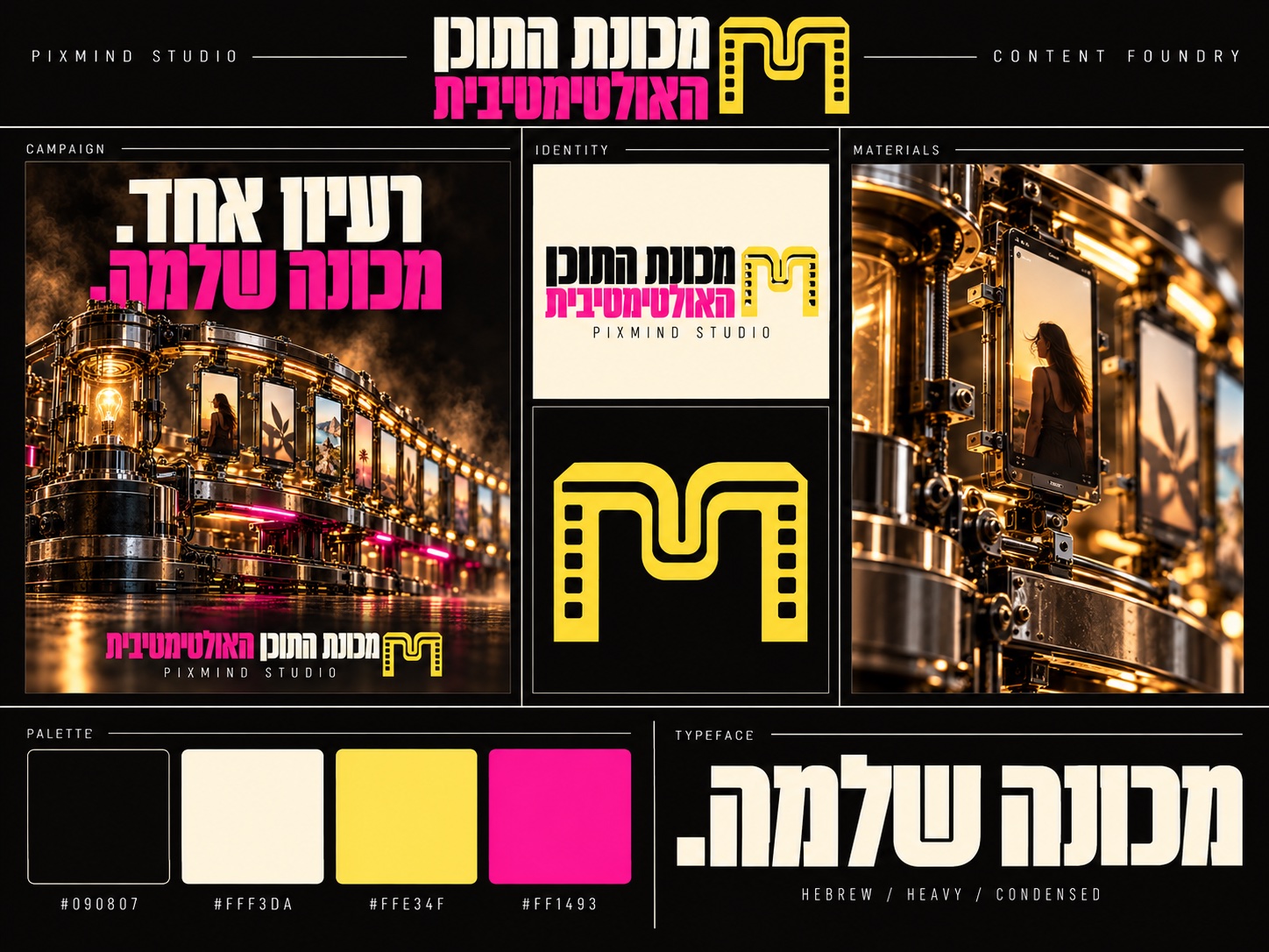 השפה החזותית של מכונת התוכן
